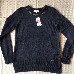 Michael Kors Black Knit Sweater Size XS NWT